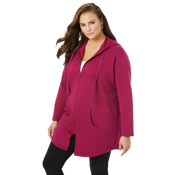 Womans Plus 6X Mock Neck Full Zip Fleece Jacket New in Package Womans Plus 6X Mock Neck Full Zip Fleece Jacket New in Package
